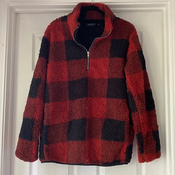 Amazon Fashion Plaid Fleece-Medium - Picture 8 of 11